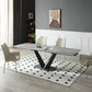 ESF Cloud Dining Set 2 Extension Leaves - Gray Marble