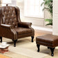 Vaugh Rustic Brown Accent Chair CM-AC6801BR