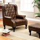 Vaugh Rustic Brown Accent Chair CM-AC6801BR