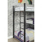 Aubrey Twin Triple Decker Bunk Bed - Metal Construction