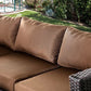 Olina OS1820BR Patio Sofa Set - Espresso or Beige Cushions