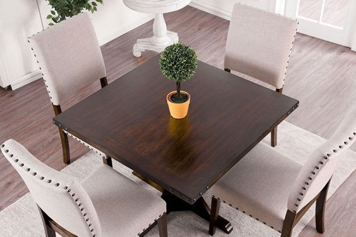 Glenbrook Square Table Dining Collection - Nailhead Trim