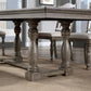 Newcastle 7 Pc Antique Gray Dining Collection - Extension Leaf