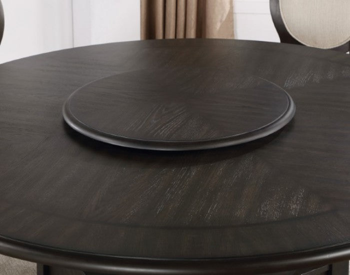 Newforte Espresso Dining Table Lazy Susan