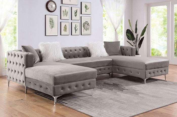 Ciabattoni Grey Sectional CM6256GY