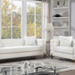 Landovery White Boucle 2 Pc Sofa Collection