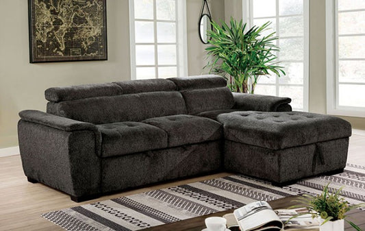 CM6514DG Patty Sleeper Sectional Dark Gray