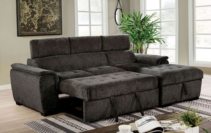 CM6514DG Patty Sleeper Sectional Dark Gray