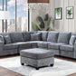 Cajeme CM6744GY Seccional Chenilla Gris