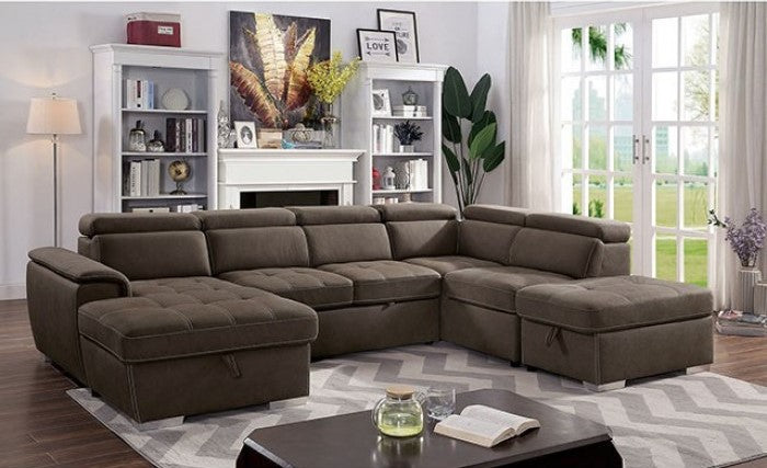 Hugo CM6963 Brown U-Shape Sectional