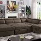 Hugo CM6963 Brown U-Shape Sectional