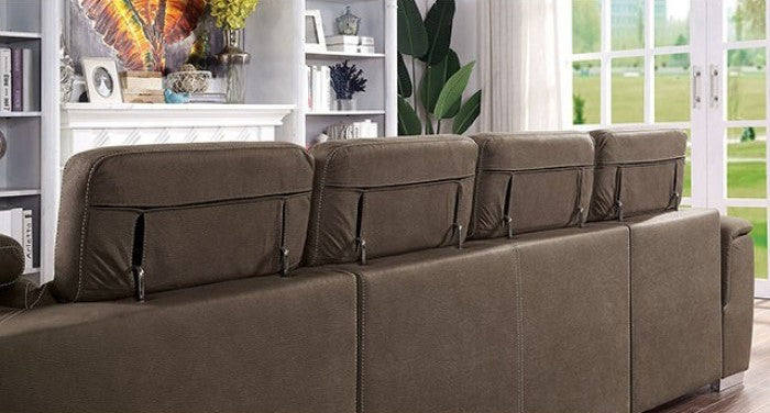 Hugo CM6963 Brown U-Shape Sectional