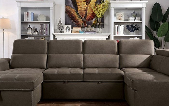 Hugo CM6963 Brown U-Shape Sectional