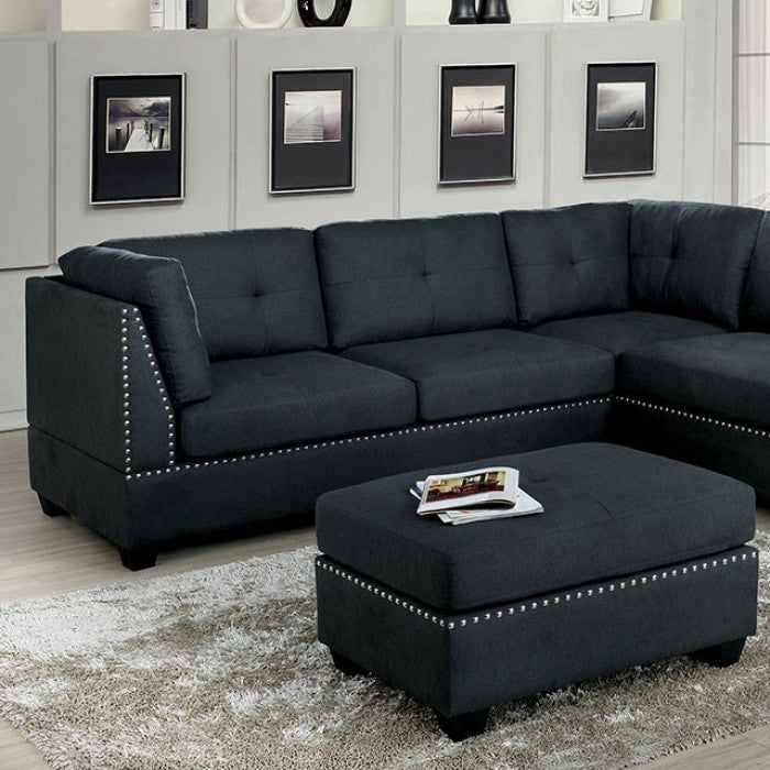 Lita CM6966 Sectional Collection - Dark Grey Linen