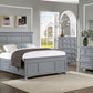 Castile 4 Pc Bedroom Collection FOA - Gray or White