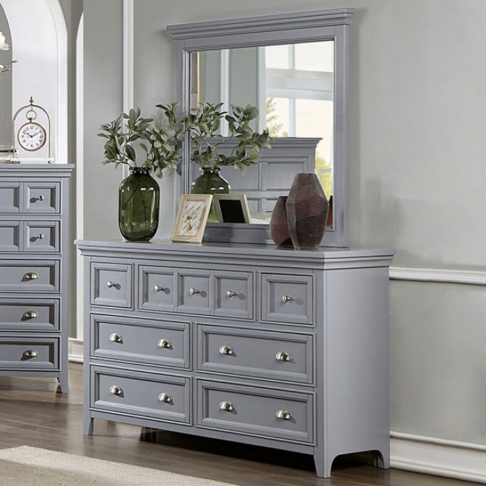 Castile 4 Pc Bedroom Collection FOA - Gray or White