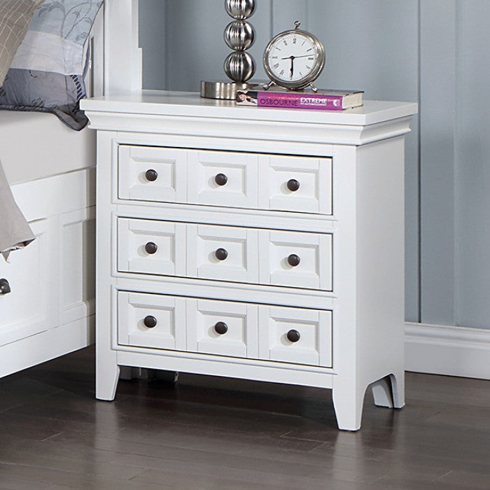 Castile 4 Pc Bedroom Set - White