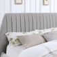 Sherise Gray Upholstered Low Profile Bed