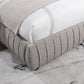 Sherise Gray Upholstered Low Profile Bed