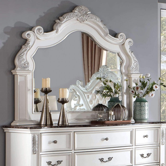 Esparanza Pearl White Mirror