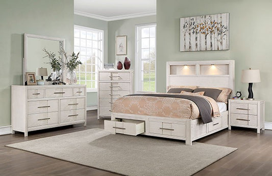 Karla 4 Pc Bedroom Set CM7500WH - King Bed