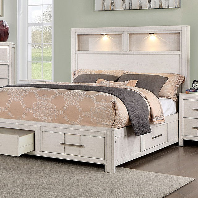 Cama tamaño queen Karla CM7500WH