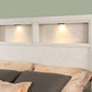 Karla Bookcase Headboard Bedroom Set LED Lights