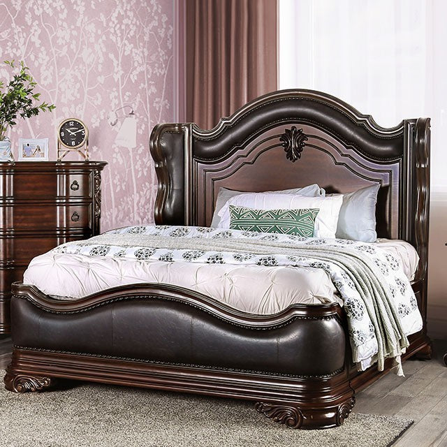 Furniture of America Arcturus Bedroom - Intricate Carvings