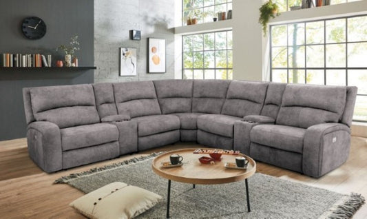 Apostolos Gray Power Sectional CM9915LG-SECT-PM