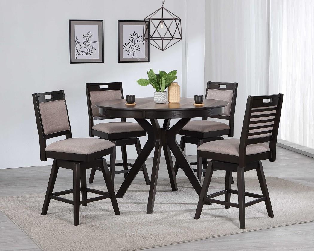 Dallas 5 Pc Dining Set w/Swivel Chairs 2434