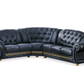 Apolo Black Leather Sectional - Right Facing