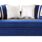 Lawrence Velvet Sofa & Loveseat - Blue