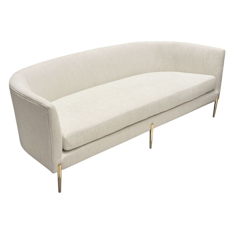 Lane Curbed Back Cream Sofa by Diamond