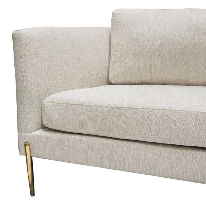 Lane Curbed Back Cream Sofa by Diamond