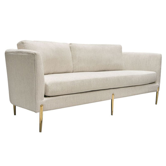 Lane Curbed Back Cream Sofa by Diamond