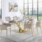 Barnard DN00219 Gold Finish Dining Collection by Acme