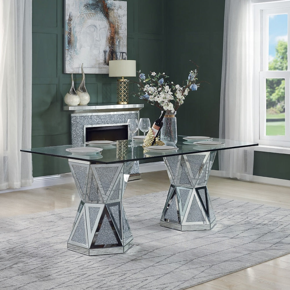 Noralie DN00722 Glass Glam Dining Collection