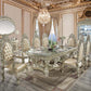 Sorina DN01208 Antique Gold Dining Set by Acme