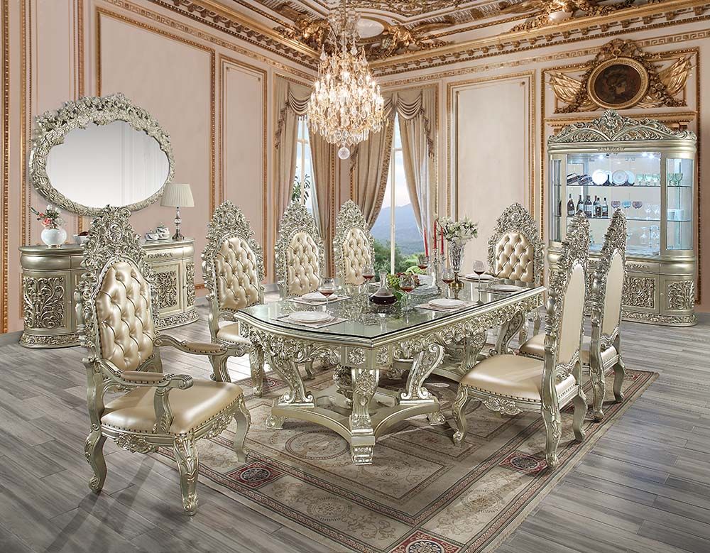 Sorina DN01208 Antique Gold Dining Set by Acme