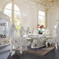 Adara Antique White Pedestal Dining Set DN01229