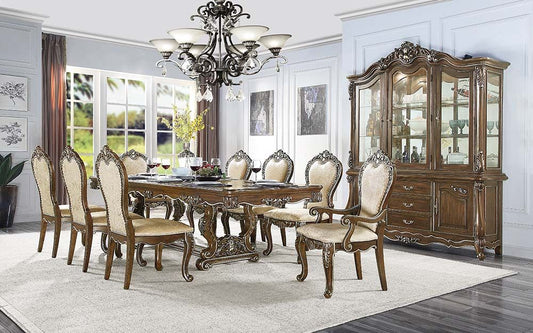 Latisha Antique Oak Dining Collection w/24" Leaf