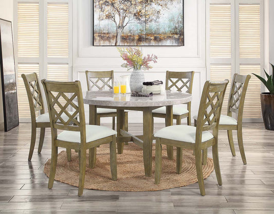 Karsen Marble Top Dining Collection by Acme Furniture