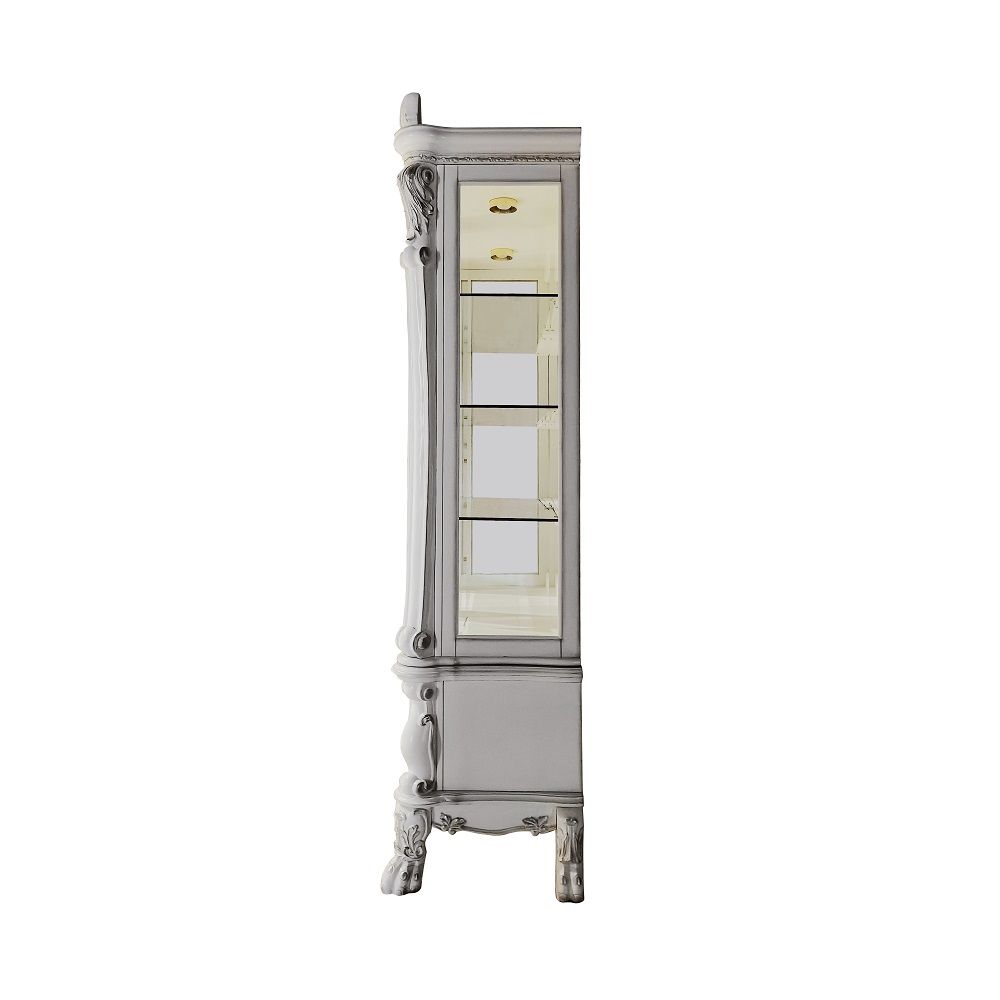 Dresden DN01702 Bone White Curio Cabinet