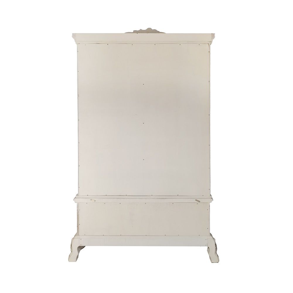 Dresden DN01702 Gabinete de curiosidades blanco hueso