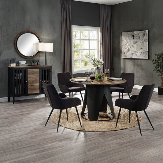 Zudora 5 Pc Round Dining Table Set DN01948