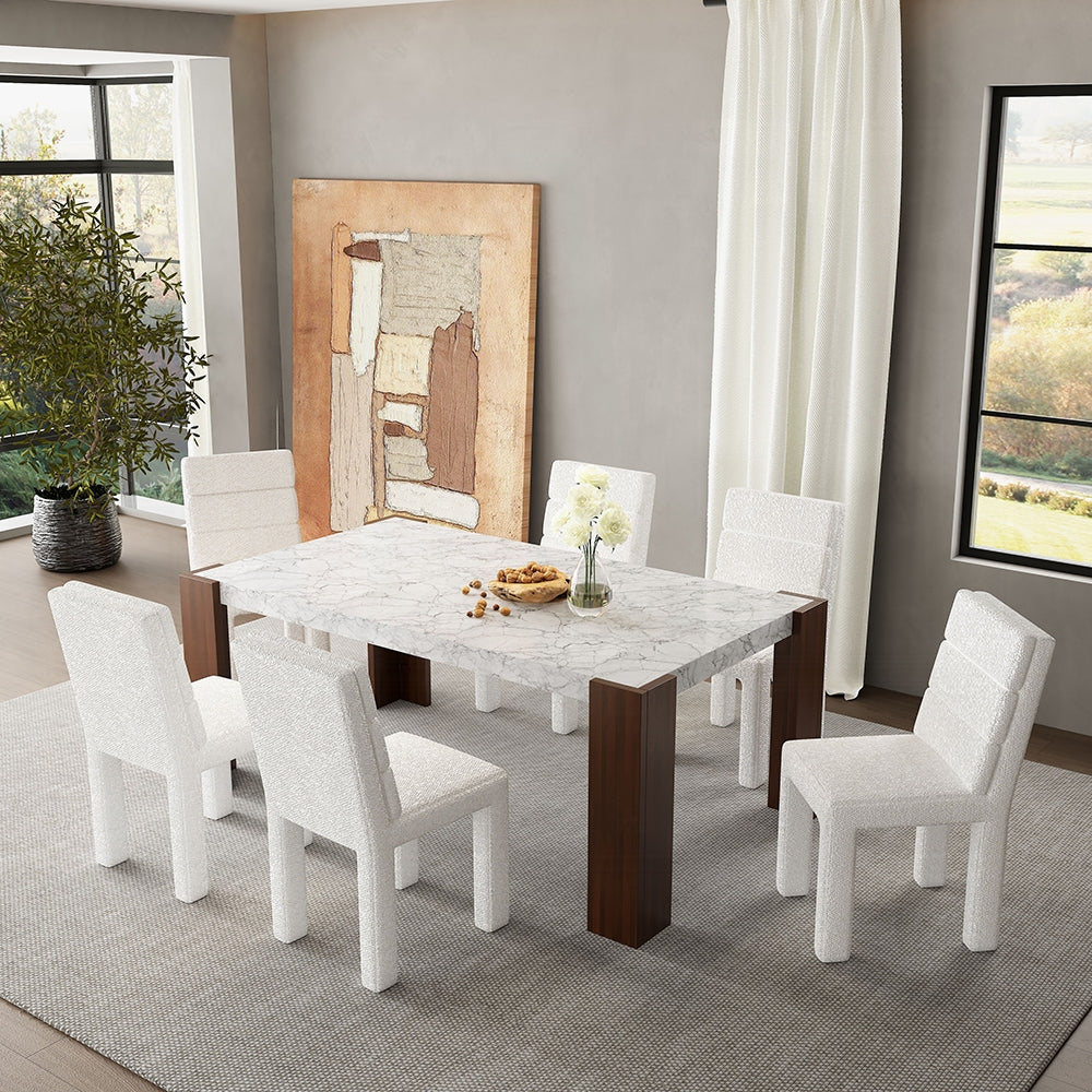 Hettie Dining Set w/Engineeed Stone Top DN02157