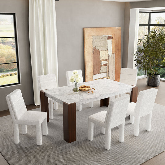 Hettie Dining Set w/Engineeed Stone Top DN02157