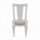 Colección de comedor Katia Weathered White con extensión