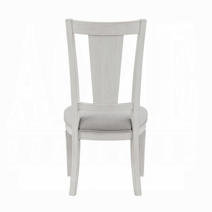 Colección de comedor Katia Weathered White con extensión