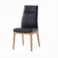 Raquan Black Leather Side Chair DN02398